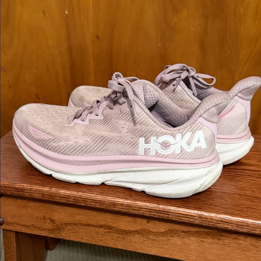 Women's Pink Hoka Athletic Shoes - Picture 3 of 4